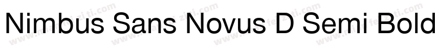 Nimbus Sans Novus D Semi Bold字体转换